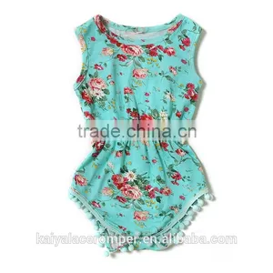 Wholesale KAIYA Newborn Bodysuit Baby Romper Flower Cotton Infant Clothing thumbnail-1