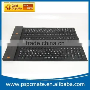 Computer 105keys Waterproof Foldable Silicon Wireless Bluetooth Keyboard thumbnail-4