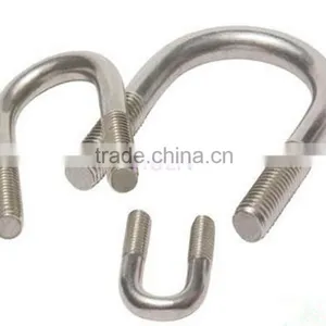 China Stainless Steel 304 U Bolts Stirrup Bolts 1/2-13 Anchor Bolt thumbnail-1
