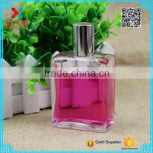 Wholesale 100ml Clear Empty Rectangle Perfume Glass Bottle With Pump Sprayer thumbnail-6