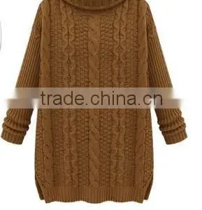 2014 Winter Newest Women's Cable- Knit Sweater thumbnail-1