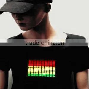 LED Flashing T-Shirt,LED Message T-Shirt LED Equalizer T-shirt thumbnail-1