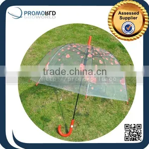 Fashion Clear Transparent Black Bottom Dome Folding Umbrella thumbnail-5