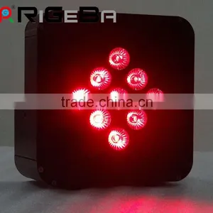 2015 Built-in Li-ion Battery & Wireless Super Slim 9*10W RGBWA 5 IN 1 Led Mini Flat Par Can Stage Par Light thumbnail-3