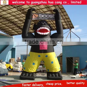 Top Selling Inflatable Promotion Cartoon / Inflatable Cartoon / Inflatable Gorilla Cartoon for Sale thumbnail-1