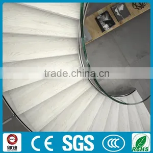 Indoor Curved Steel Wood Stair Case/ Glass Staircase --YUDI thumbnail-3