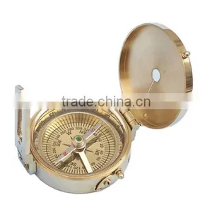 Beautiful Brass Gift Compass- Solid Brass Military Compass - 13432 thumbnail-2