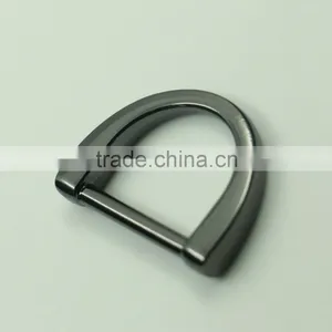 Custom Design Metal d Shape Metal Buckle for Bags thumbnail-4