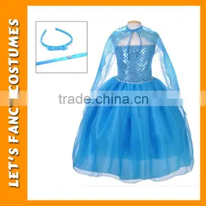 PGCC-2643 Wholesale Frozen Elsa Costumes for Girls Frozen Kids Party Dress for Children Halloween Fancy Dress Costume thumbnail-3