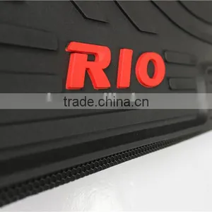 Auto Foot Mat Original Size Rubber Floor Liner for Kia Rio 2007 thumbnail-3