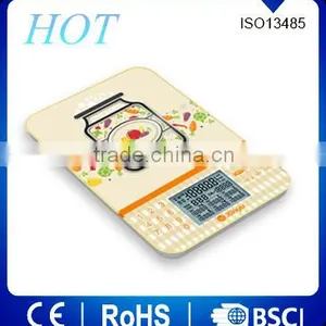 2016 New Design Nutritional Scale Multi-function Glass Platform With 5kg/g thumbnail-2