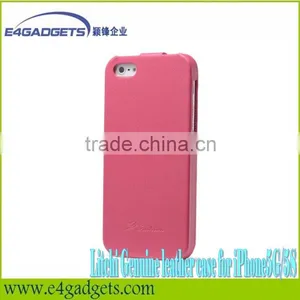 2013 New Arrival Hot Sell Design Litchi Veins Flip Cowskin Leather Smart Case for Iphone5,for Iphone5 Case thumbnail-5