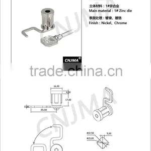 MS702 Disc Tumbler Electric Metal Cabinet Door Lock thumbnail-5