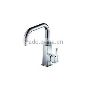 Mirror Polished Single Handle Brass Kitchen Sink Mixer thumbnail-1