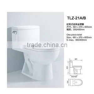 One Piece Toilet White Colored Toilet Bowl WC Spy Toilet Cam Toilet thumbnail-1