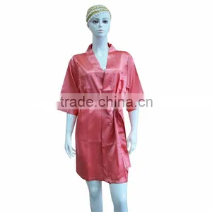 Fashion Women's Short Kimono Satin Silk Bridesmaid Robe thumbnail-4
