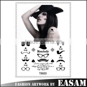 Beautiful Small Beard Body Tattoo Stickers/waterproof Temporary Tattoo thumbnail-1