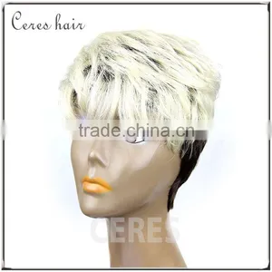 Japanese Fiber Blond 613 Synthetic Wig Full Lace Wig Top Quality Fashion Style Italian Wave thumbnail-1