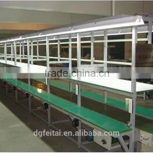 ESD Mat Belt Conveyor Structure and Paint Steel Material Belt Conveyor With Opposite Worktable thumbnail-5