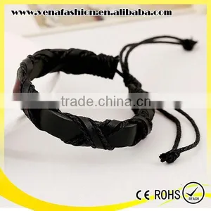 Cheap Leather Custom Rope Bracelet, Italian Leather Bracelets thumbnail-2