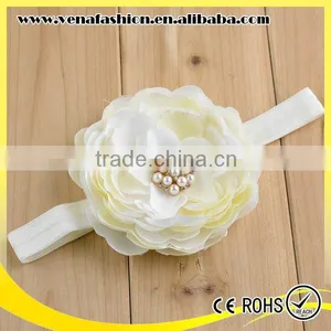 Children Pearls Korean Lily Flower Baby Headband thumbnail-1