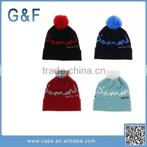 Custom Logo High Quality Knitted Beanies Unisex Hats for Winter Baby Beanies thumbnail-1
