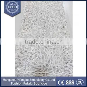 High Quality French Lace With Sequins Embroidery George for Party Dress Quality Choice thumbnail-1