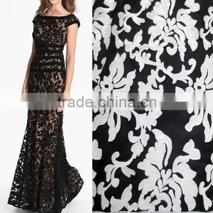 2016 Gorgeous Sequins Fabric /swiss Tulle Lace for Party Dresses/african French Lace With Full Sequins for Girls thumbnail-1
