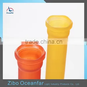 Good Quality Antique Long Neck Glass Vase Frosted Coloured Glass Vase thumbnail-5