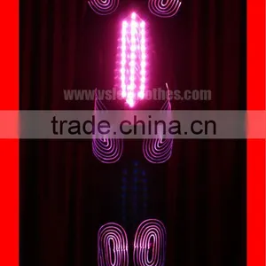RGB Colorful Led Robot Suit,stage Show Light up Robot Costumes for Sale,fiber Optic Clothing Jacket for Performance thumbnail-1