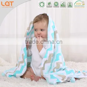 LAT Muslin Swaddle Blanket Fabric Organic Swaddle Muslin Swaddle Blanket thumbnail-5