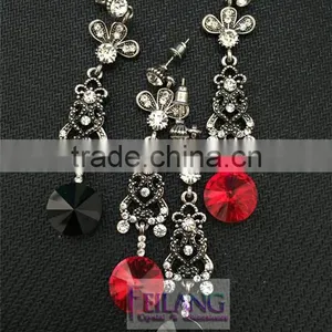 Retro Style Drop Red Jewelry Earrings Hypoallergenic Earrings thumbnail-3