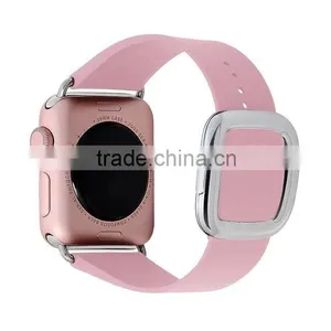 2016 New Hot Smart Watch Replacement Strap Leather Band Modern Buckle Watch Band For Apple Watch thumbnail-4