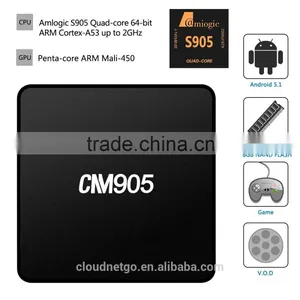 2016 New Chipset S905 hd Kodi 4k S905 Pro Smart Android 5.1 TV Box CM905 Wifi TV Box Android 5.1 OS Kodi 15.2 Set Top Box thumbnail-2