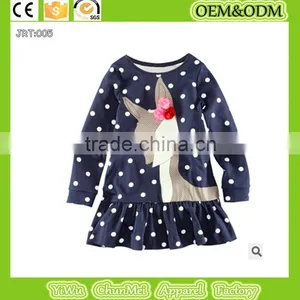 New 100%cotton T-shirt Deer t Shirt Winter Children's T-shirt White Long Sleeve Tee Kid Printed t Shirt thumbnail-1