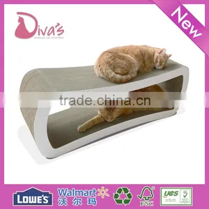 Pet Toy Corrugated Paper Bed Cardboard Cat Scratching Lounge thumbnail-5