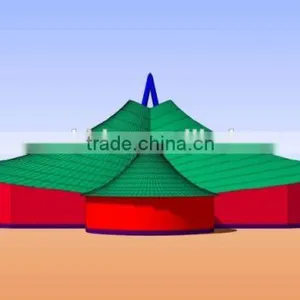 Tensile Fabric Architecture Design for Archaize Building Like Shaolin Temple in Beijing Chaoyang Park thumbnail-2