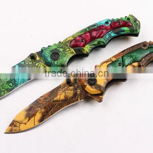 OEM 440 Stainless Steel Blade Blanks Cool Camouflage Knife thumbnail-1