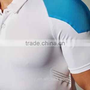 Wholesale Dri Fit Mens Polo Shirts Slim Fit Gym Polo t Shirt for Sports Wear thumbnail-5