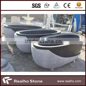 Round Black Stone Bowl Bathtub Price thumbnail-3