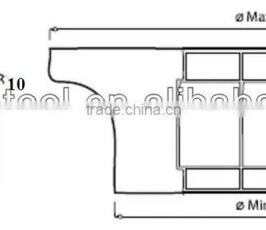 A 20 (Halfbullnose) Stone Router Bit thumbnail-2