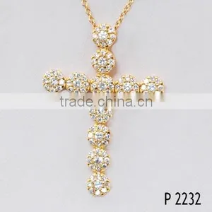 Fashion Hip Hop Religious Cross Necklace Pendant For Unisex thumbnail-4