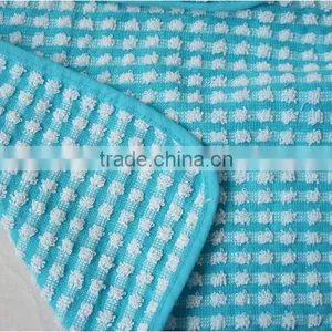 Pigment Printing Blue Waist Kitchen Apron Roll Cotton With Pocket thumbnail-3