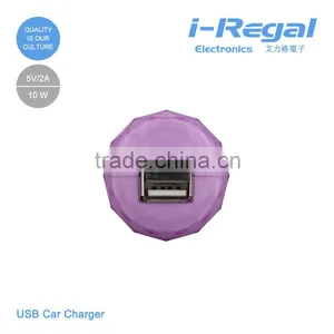 Factory CE ROSH Certification New Design Portable Dual USB Car Charger 2.1A With High Quality thumbnail-3