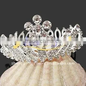 Fashion Design Diamond Pageant Tiara thumbnail-1