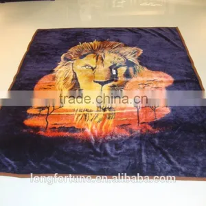 China Suppliers Quilt Blankets Rebel Wholesale 100% Polyester Knitted Cuddly Horse Print Fleece Blanket thumbnail-3
