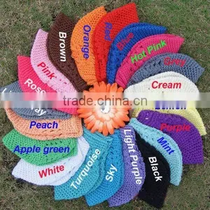 Crochet Newsboy Baby Beanie Kufi Hats With a Daisy Flower thumbnail-1