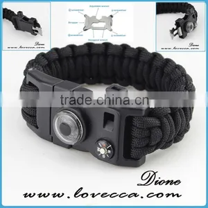 Paracord Bracelet With Options/accessories and Buckles Options thumbnail-4