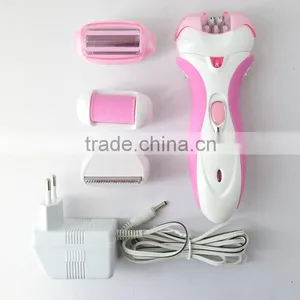 Kemei2531 New 4 in 1 Multi-function Women Shave Electric Epilator & Foot Care Callous Remover thumbnail-2