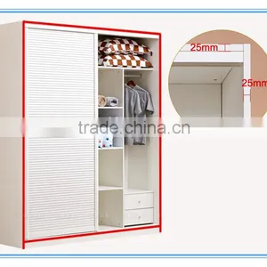 Eco-friendly Two Doors Wooden Wardrobe With High Quality thumbnail-6
